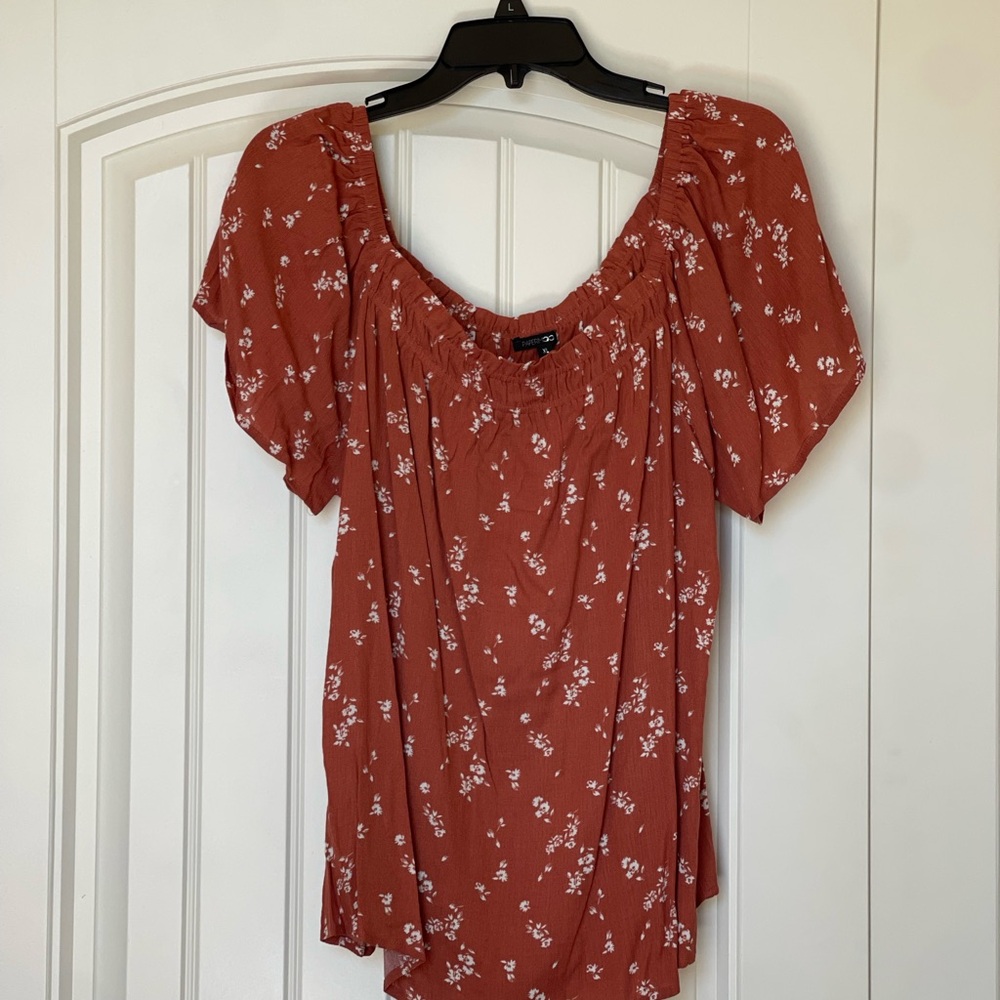 Papermoon Terracotta Floral Top